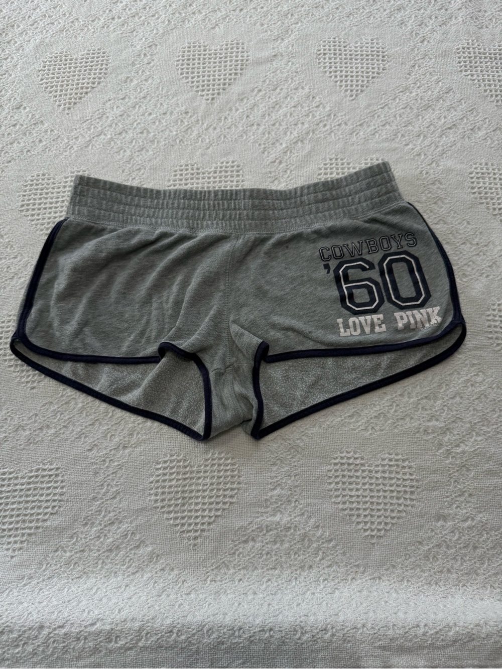 Y2K VS PINK NFL Gray Cowboys Booty Shorts (M)